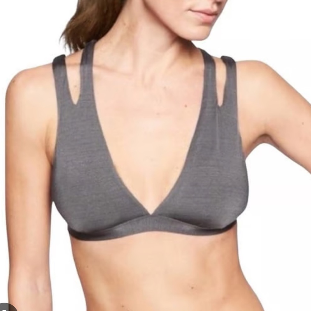 Athleta Aqualuxe Split Strap Bikini Top
